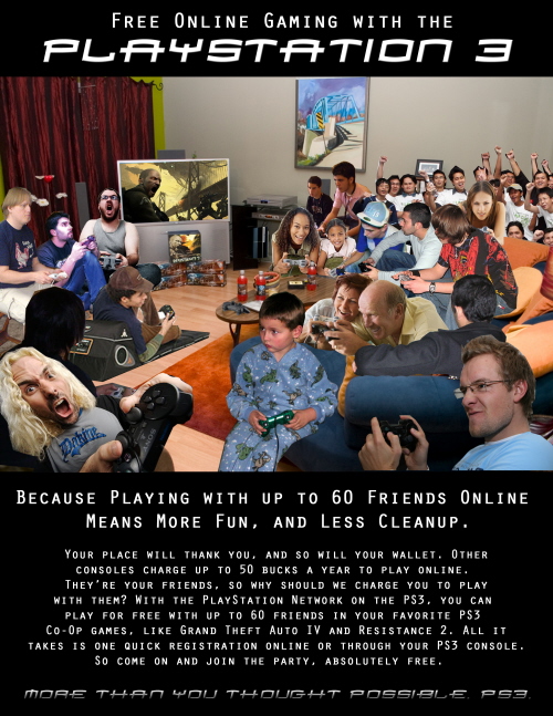 PS3 - Online Gaming Living Room